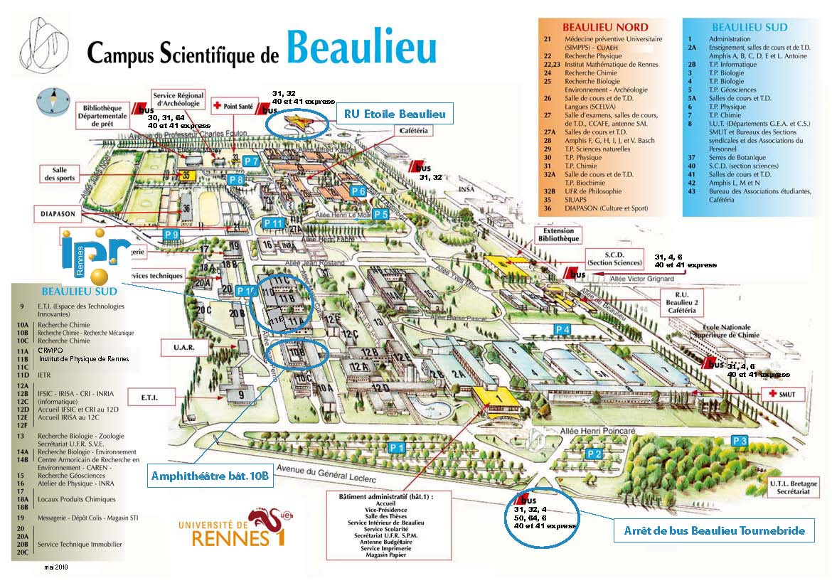 Beaulieu Campus Map